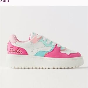 Zara Barbie Pink and Blue Colorblock sneaker size 7.5 (38)